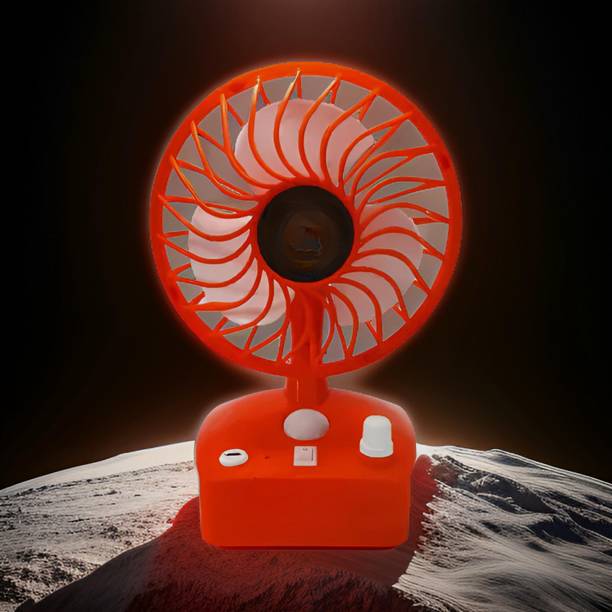 FRONY Mini Ac Cooler Rechargeable Cool Fan Portable (USB Fan) With LED Light_IRI391 Trendy Rechargeable Fan Light Weight Mini Fan_AB391 USB Fan