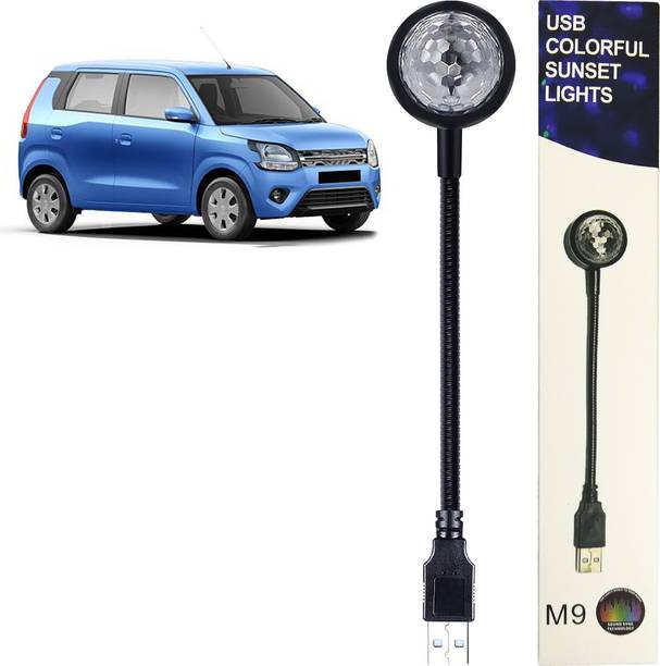 WRADER USB Operated Car Atmosphere Disco Light 7 Colors with 9 Functional Modes Light for WagonR and Other Cars SUVs Home Decor Parties Bedroom Multicolor Light Led Light
