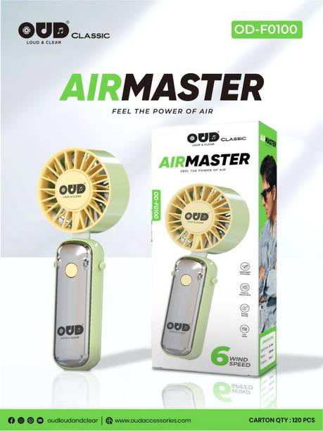 OUD F-0100 OUD AIR MASTER HIGH SPEED 6 MODES C TYPE USB CHARGING HAND FAN USB Fan