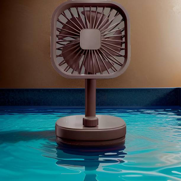GUGGU Mini Ac Cooler Rechargeable Flow Fan Portable (USB Fan) With LED Light_KCT432 Flow_Fan_KCT432 USB Fan