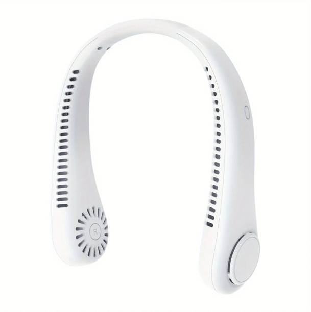 GADGETSWEAR Neck Band Fan HandFree Neckband Hanging Fan, No Curly Hair Rechargeable Fan, USB Air Cooler USB Fan