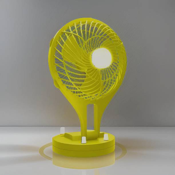 FRONY Mini Ac Cooler Rechargeable Wave Fan Portable (USB Fan) With LED Light_YZW345 Trendy Rechargeable Fan Light Weight Mini Fan_CA345 USB Fan