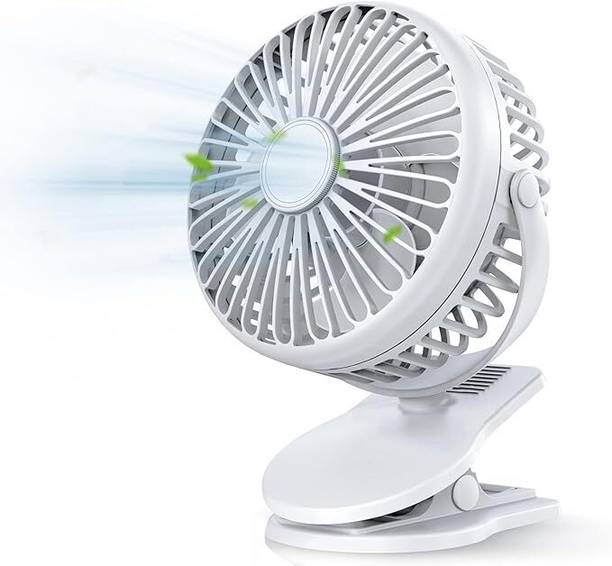 CITRODA 4000mAh Rechargeable Clip Desk Mini Fan, Portable Table Fan,USB Fan Clooing Fan Mini Handheld Fan,Portable Fan USB Rechargeable, Small Pocket Fan USB Fan