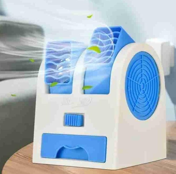 HexaGear Desktop Mini Air Cooler, Portable Battery & USB Operated Personal Fan, Personal Desktop Air Cooler - Battery & USB Mini AC, USB Air Cooler