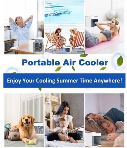 KRITAM Portable 3 in 1 Conditioner Humidifier Purifier Mini Cooler Mini Portable Air Cooler Fan Arctic Air Personal Space Cooler USB Air Cooler