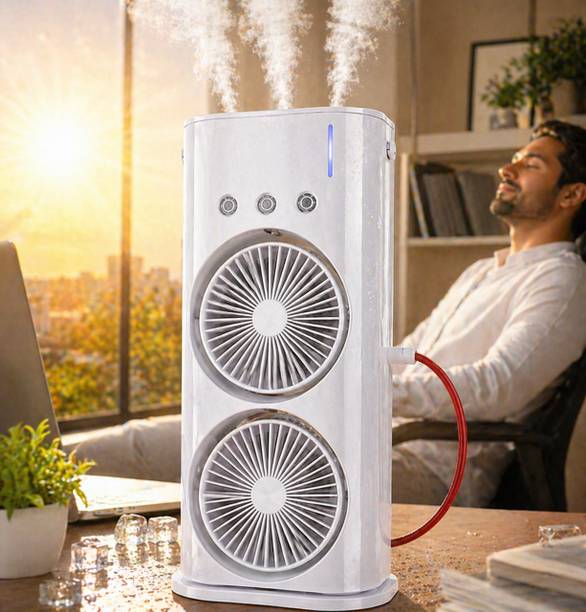 Krishnam DOUBLE-ENDED SPRAY FAN MISTCOOL-D2 USB Air Cooler