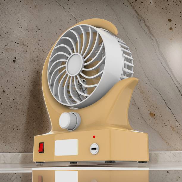 FRONY Mini Ac Cooler Rechargeable Wind Fan Portable (USB Fan) With LED Light_AAA435 Trendy Rechargeable Fan Light Weight Mini Fan_435A435 USB Fan