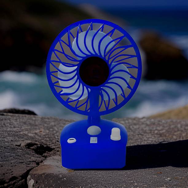 Clairbell Mini Ac Cooler Rechargeable Cool Fan Portable (USB Fan) With LED Light_PAK1 Trendy Rechargeable Fan Light Weight Mini Fan_WL1 USB Fan