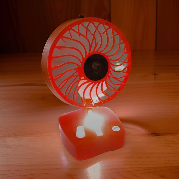 FRONY Mini Ac Cooler Rechargeable Cool Fan Portable (USB Fan) With LED Light_TTT324 Trendy Rechargeable Fan Light Weight Mini Fan_BC324 USB Fan