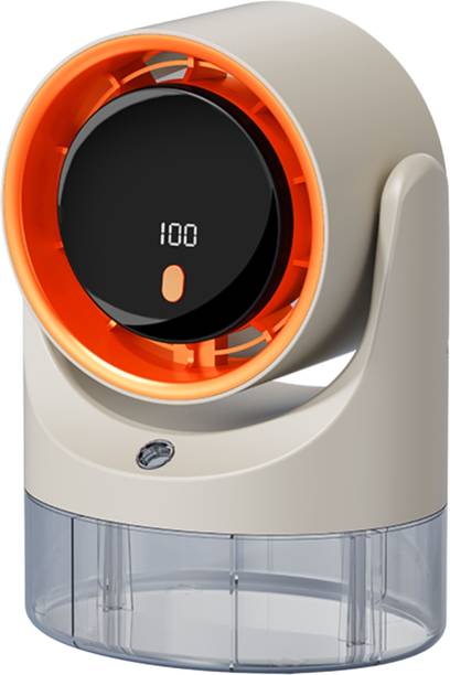 MZ F72(RECHARGEABLE HIGH-SPEED USB FAN)100 Wind Speed&Digital Display with 1800mAh Desktop Mini High-Speed Fan with 360° Rotatable Head & Spray Humidification USB Fan