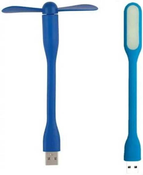 SANDYTEC unique Innovative Gadget for PC USB Light + USB Fan Flexible Laptop/Power Bank/Adapter Portable and flexible Led Light, USB Fan