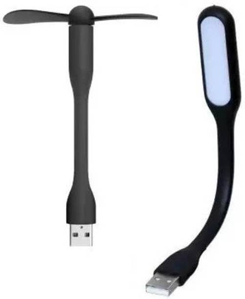 Samarth unique Innovative Gadget for PC /Laptop/Power Bank/Adapter Portable and flexible USB Fan, Led Light
