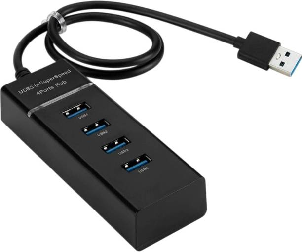 Etake 4 Port USB Hub, USB 3.0 Splitter Hub with led indicator High-Speed USB Hub (4-in-1) Multiport Adapter Mini Portable USB Hub