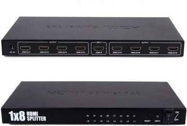 VOOCME HDMI Splitter 1 in 8 Port Out of Full HD Support 1080 P 4k 1x8 HDMI Splitter 4K Media Streaming Device