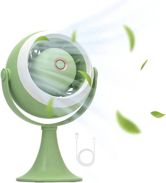 UNZAG Kids Rechargeable USB Charging Portable Desktop Fan With LED Light RPF-6102-1A USB Fan, Rechargeable Fan