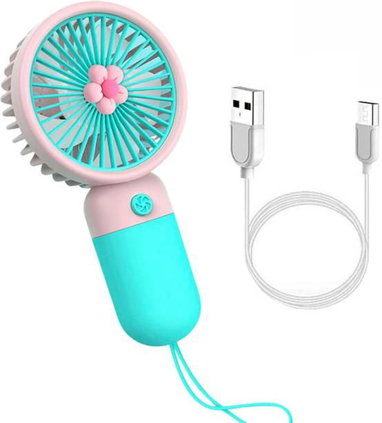 SPERO Fan for Kids Girls Woman Man Home Office Outdoor Travel with Phone Stand Handheld Fan Mini Fan Powerful Small Fan USB Rechargeable Air Cooling Fan USB Fan