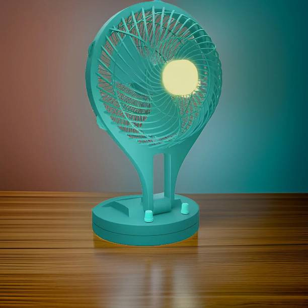 FRONY Mini Ac Cooler Rechargeable Wave Fan Portable (USB Fan) With LED Light_SQU388 Trendy Rechargeable Fan Light Weight Mini Fan_BD388 USB Fan