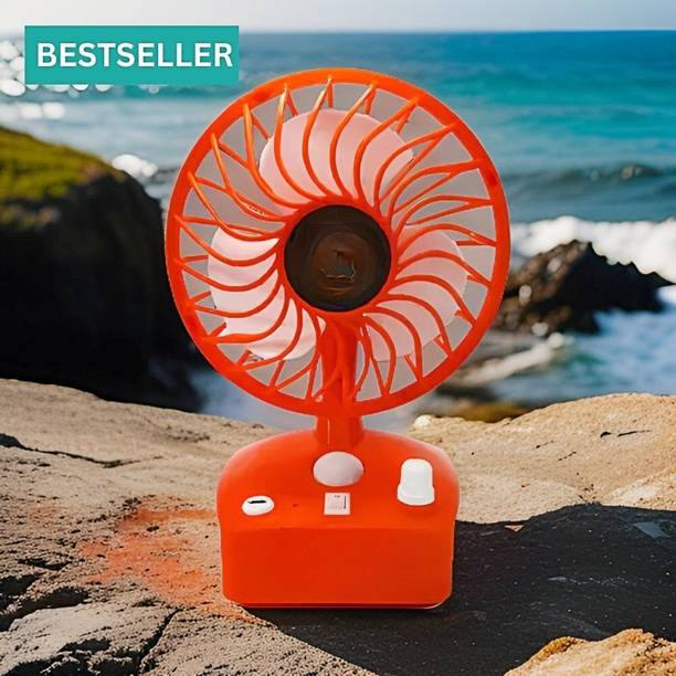 YAROH Cool Fan ( Rechargeable Table Fan) (Mini Fan) for Home, office HD487 Cool Fan (AC Cooler) (Rechargeable USB Fan) high speedHD487 USB Fan