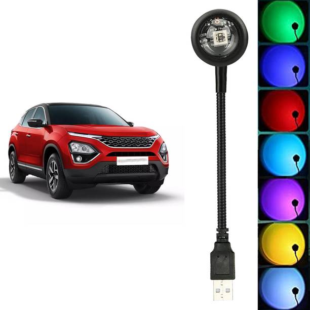 WRADER Portable Flexible USB Sunset Projection Light with 7 Colors + 13 Functional Mode for Cars Bedroom Home Party Hall Stage Multicolor Shower Laser Led Light