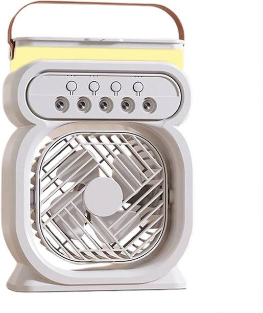 yogi white LUMIFAN-LED-RECH-01 USB Air Cooler