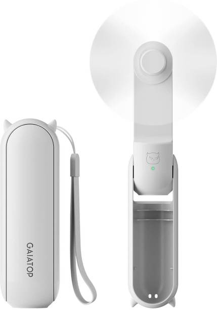 Gaiatop Mini Handheld Fan, Portable Personal Folding Cooling Hand Fan Rechargeable Battery Operated with 2 Speed Desk Fan USB Fan USB Fan