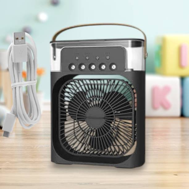 KRITAM Portable Air Conditioner Fan Personal Cooler Desk Fan for Shop, Office, Kitchen Air Conditioners Small AC Quiet Personal Air USB Powered Mini Desktop USB Air Cooler