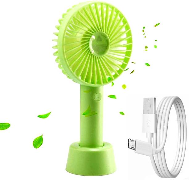 Wilo USB Fan for Indoor Outdoor Use by Women and Men Air Cooler USB Fan 3 Speeds Portable USB Mini Hand Fan Ideal for Makeup & Travel Kitchen Home Rechargeable USB Fan