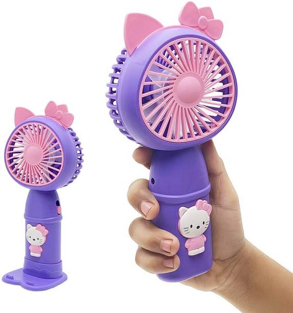 Felinar Portable Mini Hand Fan with Stand, 2 Speed Settings, USB Rechargeable Portable Mini Hand Fan with Stand USB Fan, Rechargeable Fan