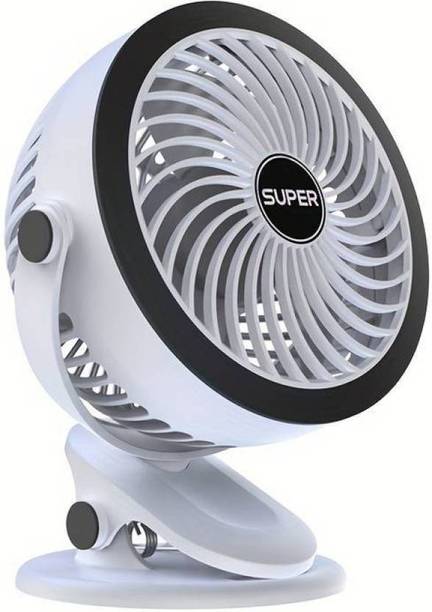 Sampri Rechargeable Lighting & 4-hours Battery Backup Small Pocket, Cooling Mini Hand 3 Speed USB Fan