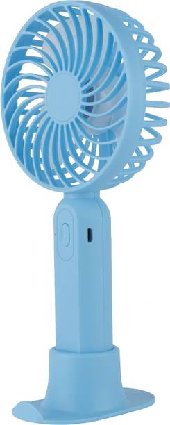 MZ S9 (PORTABLE RECHARGEABLE USB FAN) 3 Speed Mode High Speed with 1200mAh Battery S9 Mobile Stand USB Fan