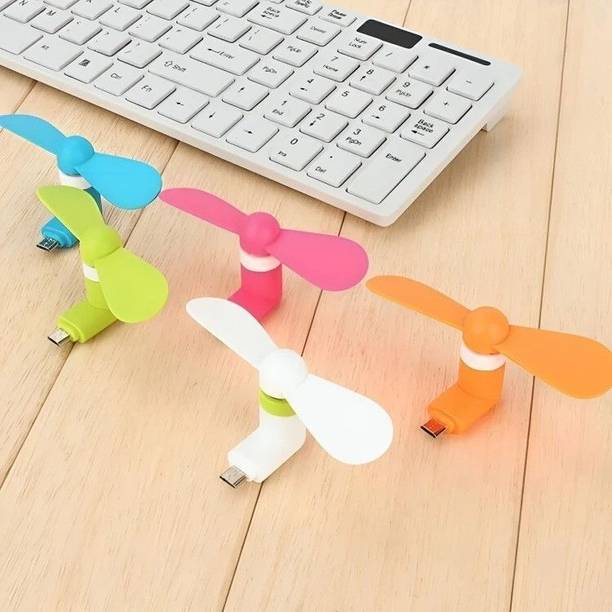 SGM Pocket size usb fan lightweight fan fits in pocket or small bags Type C Rust‑Proof Fan USB Fan