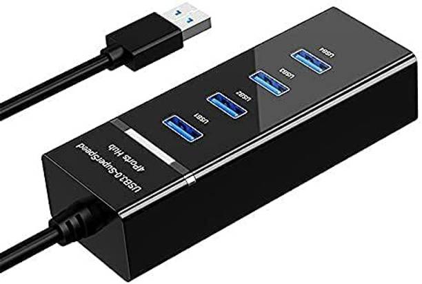 Lynacz HDMI Adapter 0.5 m 4 in 1 USB Hub for Laptop, Mobile, Tablet, PC | Portable USB 3.0 4-Ports Data Hub | USB Plug & Play with High Speed Data Transfer