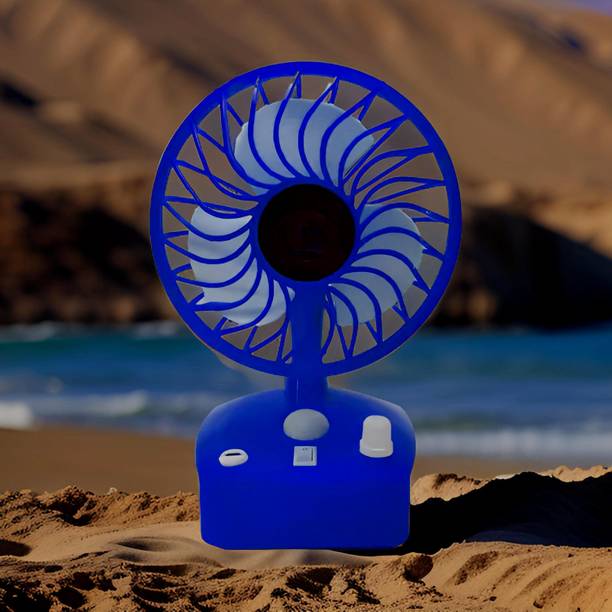 YAROH Mini Ac Cooler Rechargeable Cool Fan Portable (USB Fan) With LED Light_I484848 Trendy Rechargeable Fan Light Weight Mini Fan_V4848 USB Fan