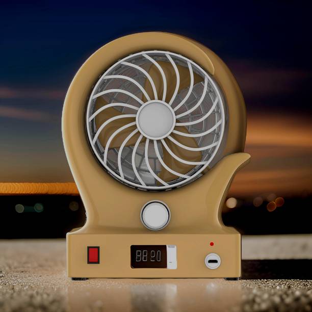 Clairbell Mini Ac Cooler Rechargeable Wind Fan Portable (USB Fan) With LED Light_A9RA Trendy Rechargeable Fan Light Weight Mini Fan_I99 USB Fan