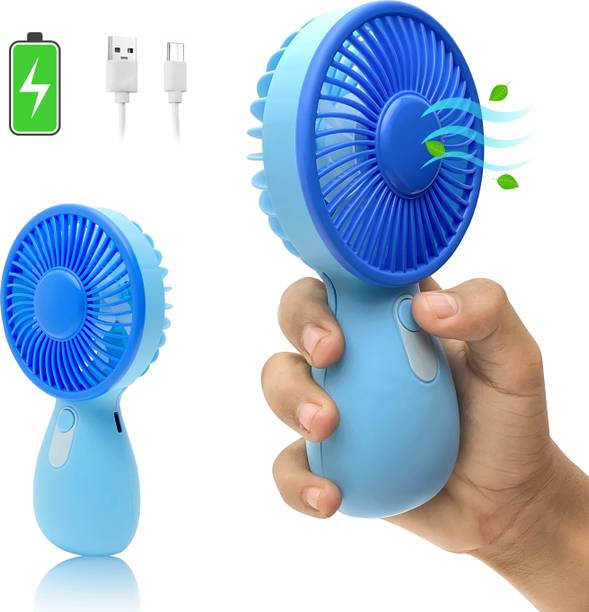Felinar Hand fan 3 Speed USB Rechargeable Mini Portable Hand Fan for Men and Women 1004 USB Fan, Rechargeable Fan, USB Air Cooler