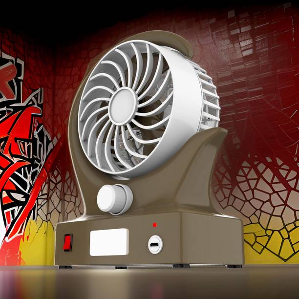 FRONY Mini Ac Cooler Rechargeable Wind Fan Portable (USB Fan) With LED Light_BBB95 Trendy Rechargeable Fan Light Weight Mini Fan_95A95 USB Fan