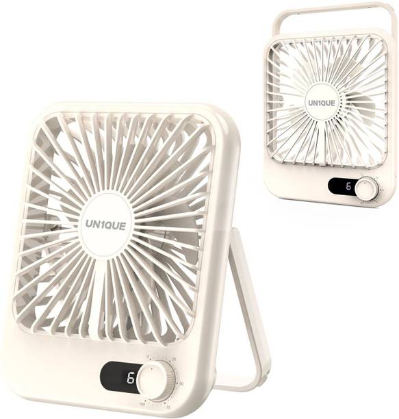 UN1QUE Portable Clip on Fan Battery Operated, Powerful USB Table Fan, 3 Speed Portable Clip on Fan Battery Operated, Powerful USB Table Fan, 3 Speed Laptop Accessory, Rechargeable Fan, USB Air Cooler, USB Air Freshener, USB Air Purifier