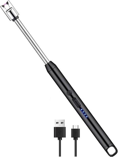NIMYANK Rechargeable Lighter For Kitchen Stove,Candle, 360deg Flame Adjustable NI321 USB Rechargeable Electric Lighter for Kitchen, Pooja Room, Candles, BBQ NI321 Cigarette Lighter