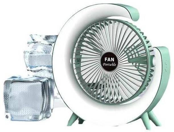 UVONIQ Portable Electric Fan Rechargeable Mini Desk Fan with LED Light USB Cooling Fan USB FAN Rechargeable Fan