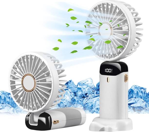 Keekos Mini Handheld Fan, Portable Fan USB Rechargeable, Small Pocket Fan Cooling Mini Portable Hand Fan 3 Speed modes Build-in Battery Rechargeable Fan USB Fan