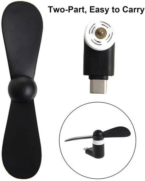 SGM Usb fan with type c connector for smartphone usb fan with strong air flow for pe Type‑C Otg Fan USB Fan