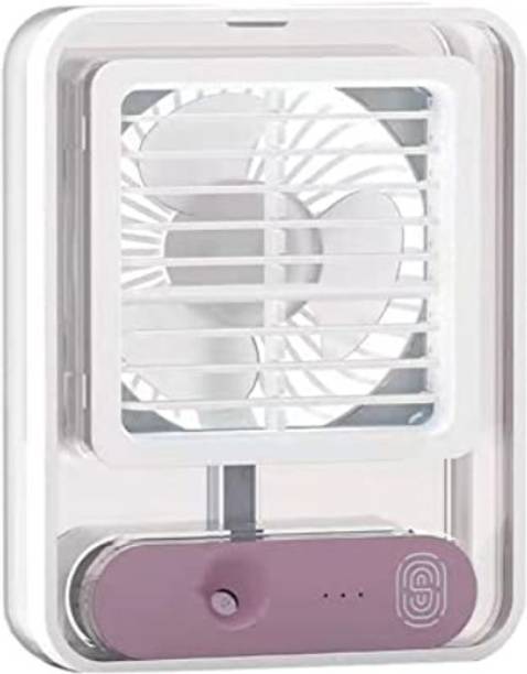 4uonly mini ac fan Transparent spray ligh fan USB Fan