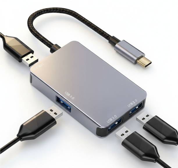 Aliens 4-in-1 USB C 3.0 HUB, Type C to USB A HUB Splitt...