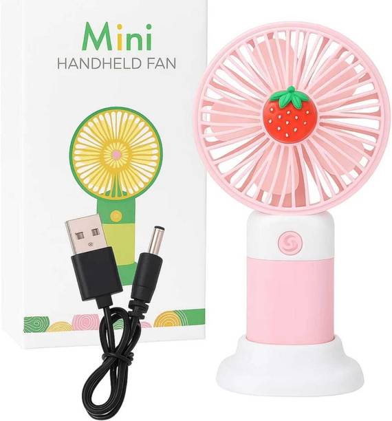 Felinar Mini Portable Hand Fan with Mobile Stand_High Wind Flow_Light Weight Pocket Fan Generic USB Fan, Rechargeable Fan, USB Air Cooler