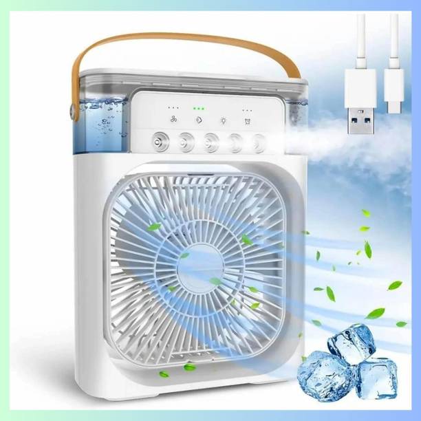ARTIKA Portable USB Mini Air Cooler Fan with Mist Spray & 3 Speed Modes -09 Portable USB Mini Air Cooler Fan with Mist Spray & 3 Speed Modes - 09 USB Air Cooler