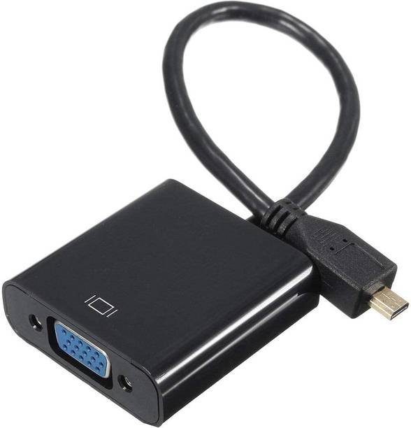 VOOCME 1080P Micro HDMI Male to VGA Female Video Converter Adapter Cable for PC TV HDTV(Micro Hdmi to Vga HDMI Connector