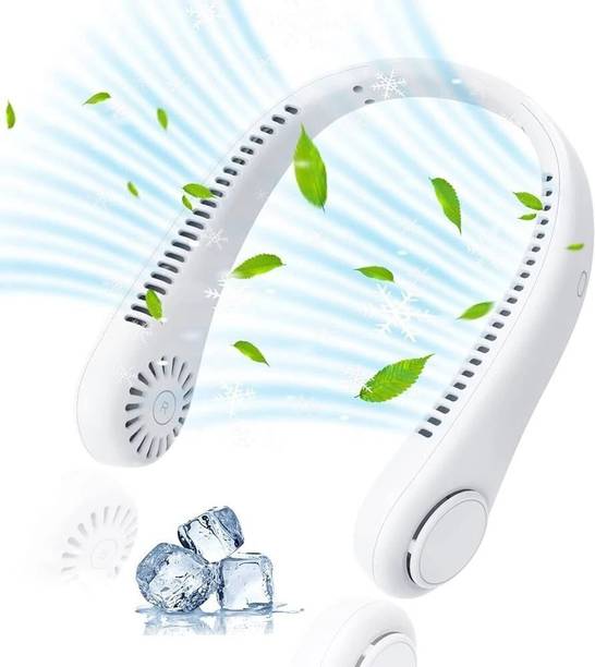 14 Fab Neck Fan Bladeless Speeds Battery Operated Personal NF66 Neck Fan Bladeless Battery Operated Personal opi66 USB Fan