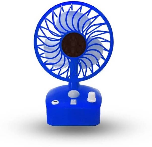 JAIN ELECTRONICS Mini Electric Portable USB Table Fan Air Cooler Turbine Handy Rechargeable LED Outdoor Indoor Fan High Speed Cooler Home Office Car kitchen Desk Travel Lamp USB Fan