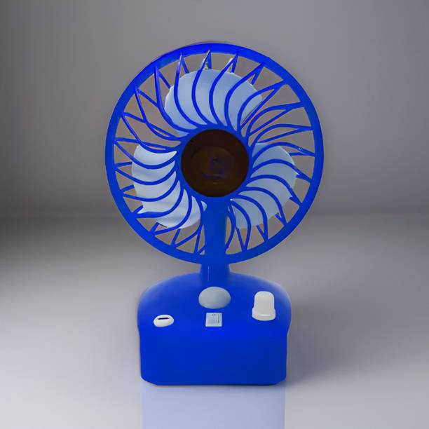 Clairbell Mini Ac Cooler Rechargeable Cool Fan Portable (USB Fan) With LED Light_WFF422 Trendy Rechargeable Fan Light Weight Mini Fan_AA422 USB Fan