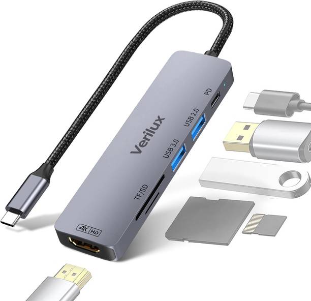 ZITRONIX USB C Hub Adapter Multiport with 4K HDMI PD Charging Versatile USB C Hub Adapter with HDMI 4K Support USB Hub